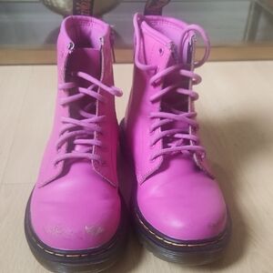Dr. Martens Fuchsia Combat Boots